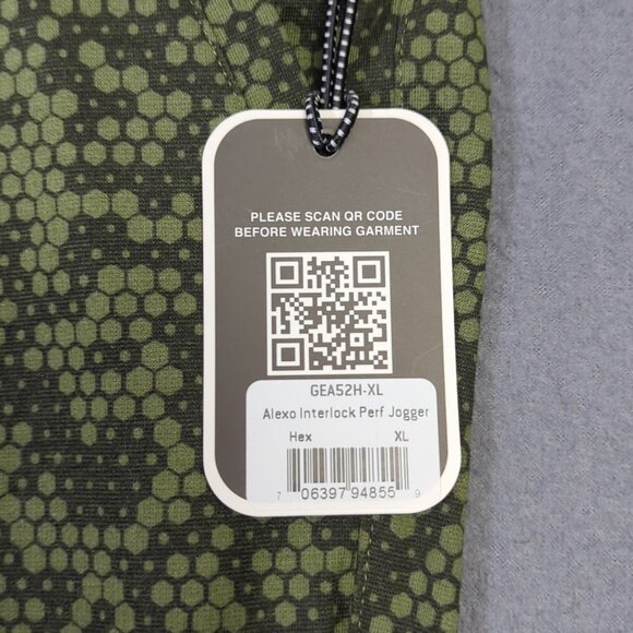 Alexo Athletica Pants Men's XL Green Hex Camo Concealed Carry Performance Jogger - Picture 7 of 15